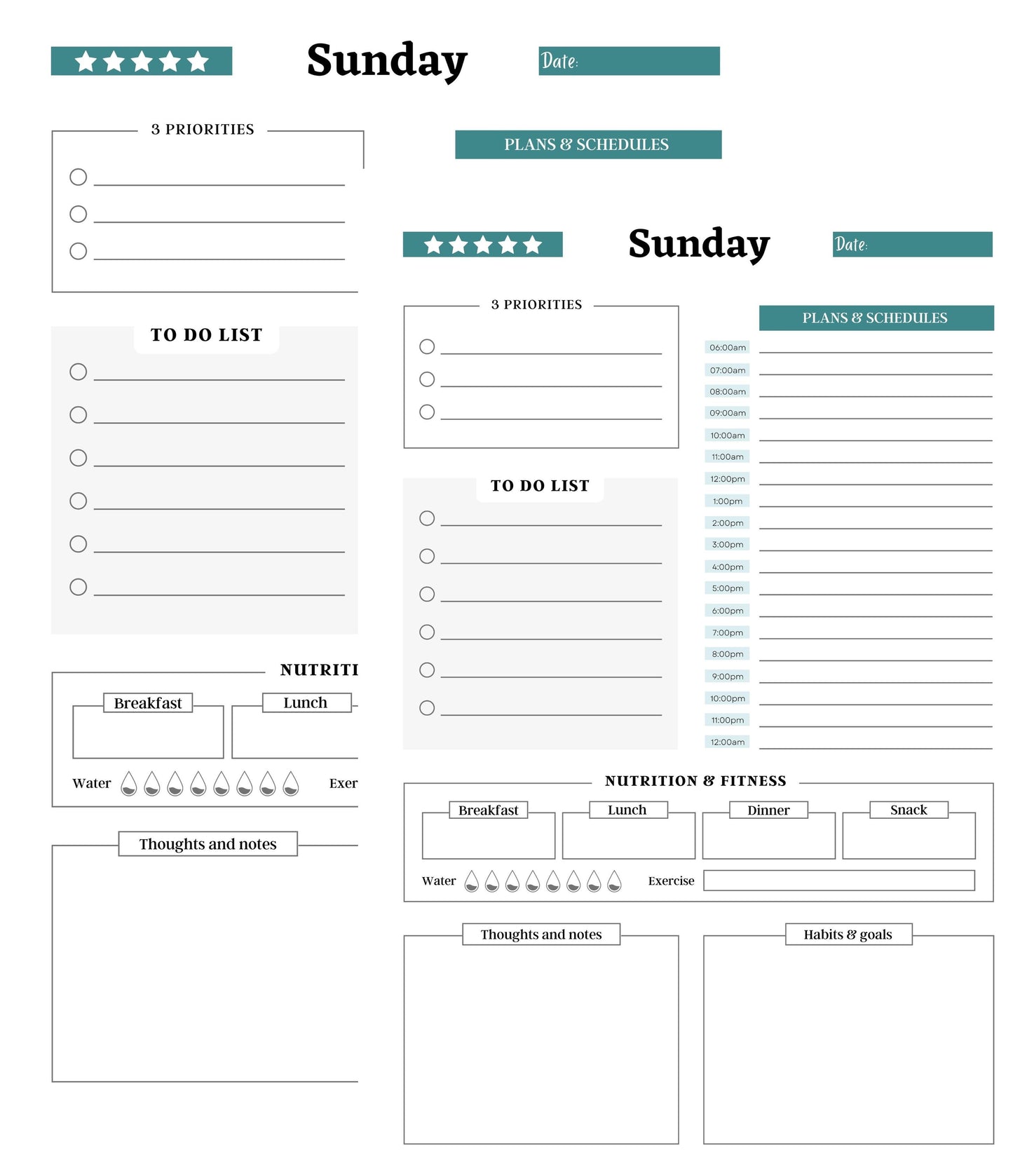 weekly plan  YourPlanIsReady